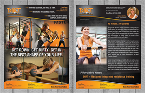 Flyer Design by Sbss for DIRT fitness | Design: #1427661
