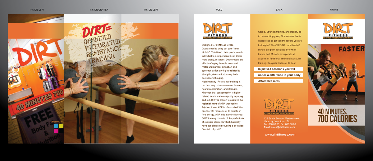 Design de Flyer par pivotaldesign.biz pour DIRT fitness | Design #1428084
