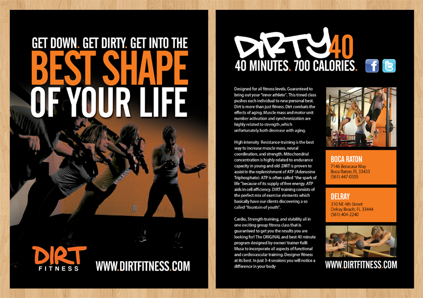 Design de Flyer par John Mares pour DIRT fitness | Design #1469140