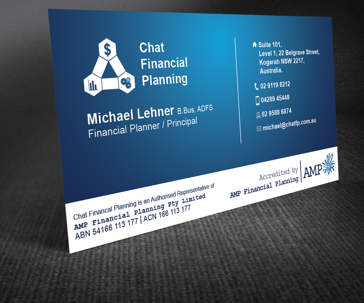 Business Card Design by ShantNiX for Chat Financial Planning | Design #5019099