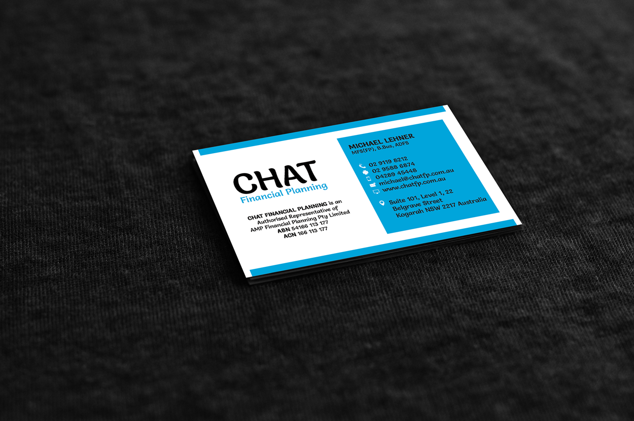 Business Card Design by Sajin for Chat Financial Planning | Design #5031987