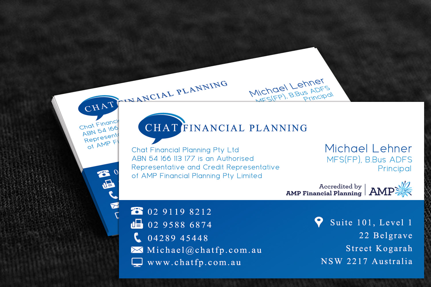 Business Card Design by Stream Graphics for Chat Financial Planning | Design #5061727