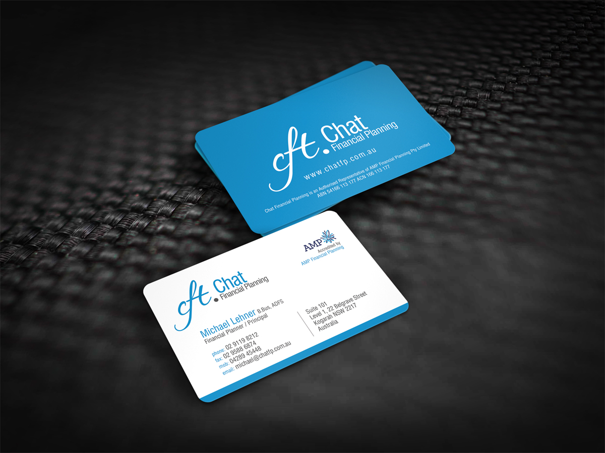 Business Card Design by diRtY.EMM for Chat Financial Planning | Design #5026522