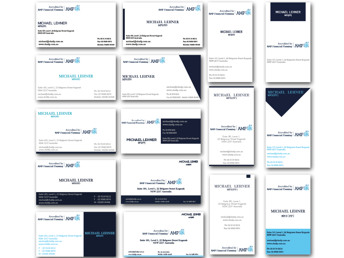 Visitenkarten-Design von DESIGN ZONE für Chat Financial Planning | Design #5018697