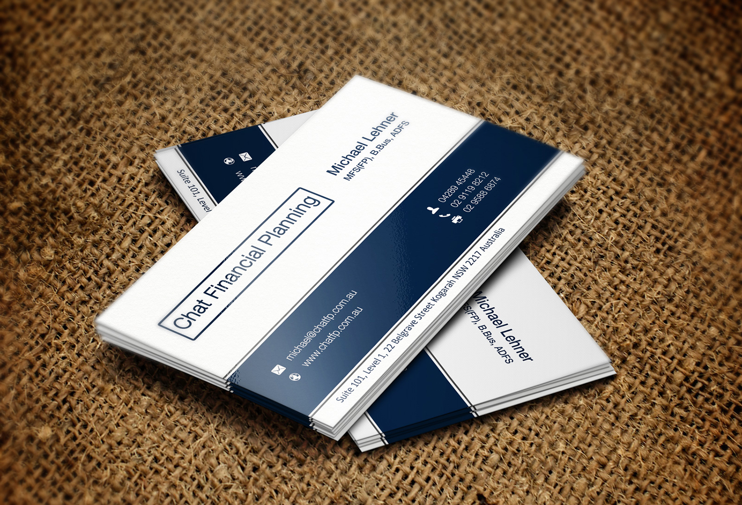 Business Card Design by Lanka Ama for Chat Financial Planning | Design #5017118
