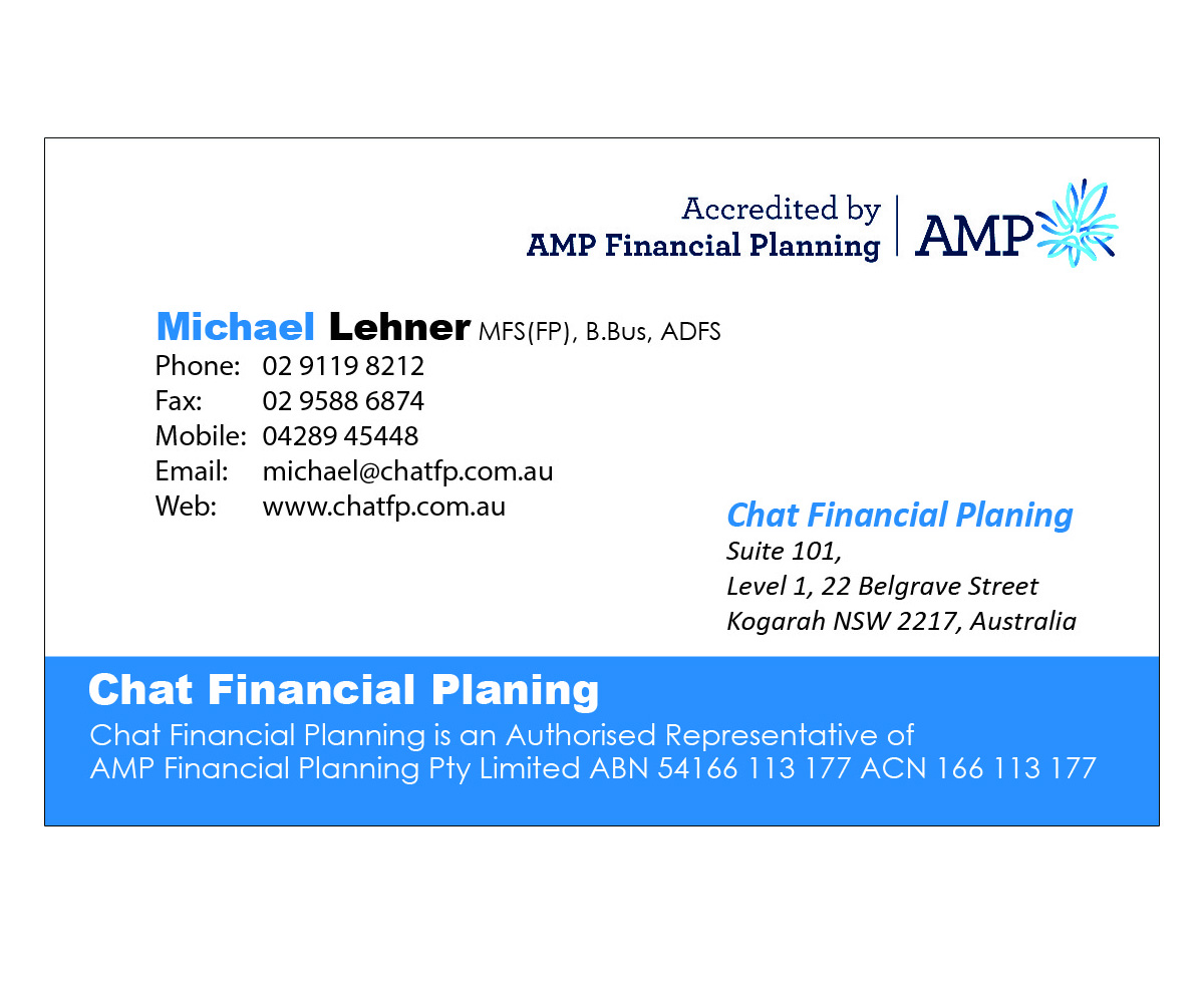 Diseño de Tarjeta de Presentación por jeewantha_madu para Chat Financial Planning | Diseño #5012086