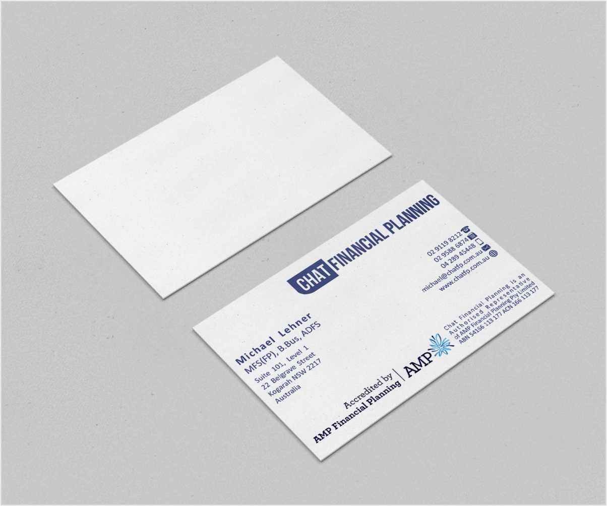 Business Card Design by A.Hvozdzeu for Chat Financial Planning | Design #5036873