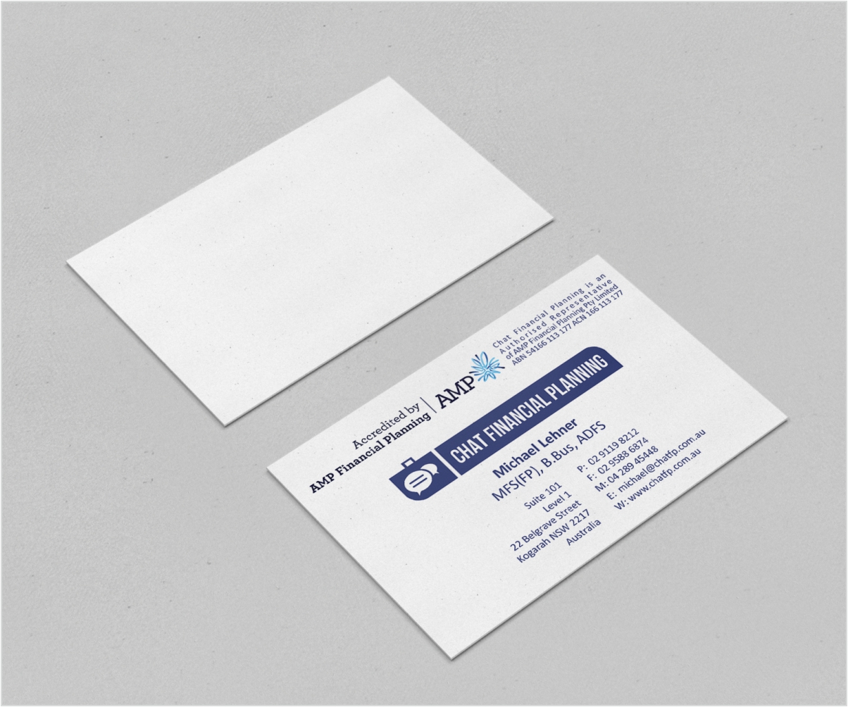 Business Card Design by A.Hvozdzeu for Chat Financial Planning | Design #5036883