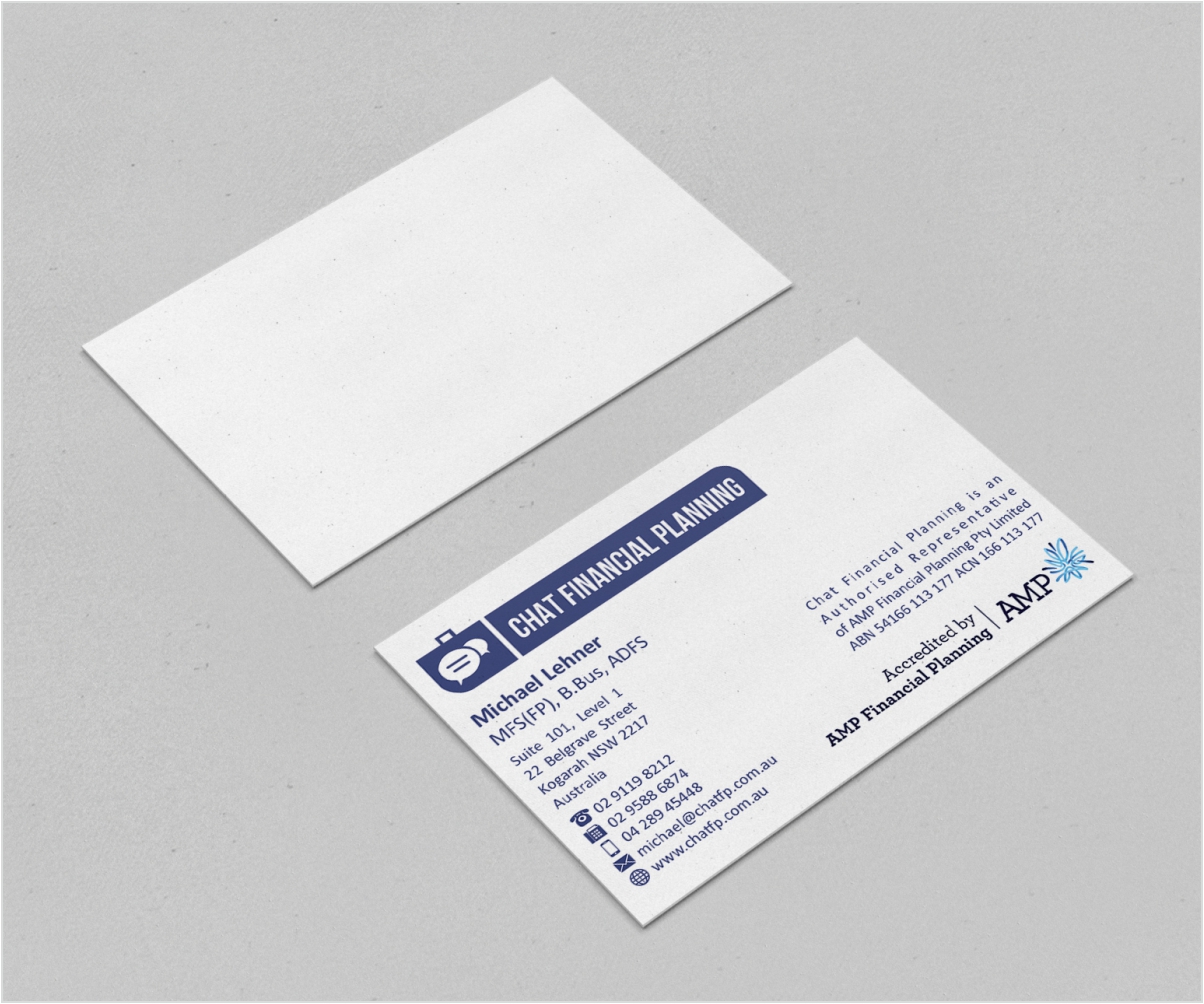Business Card Design by A.Hvozdzeu for Chat Financial Planning | Design #5036885