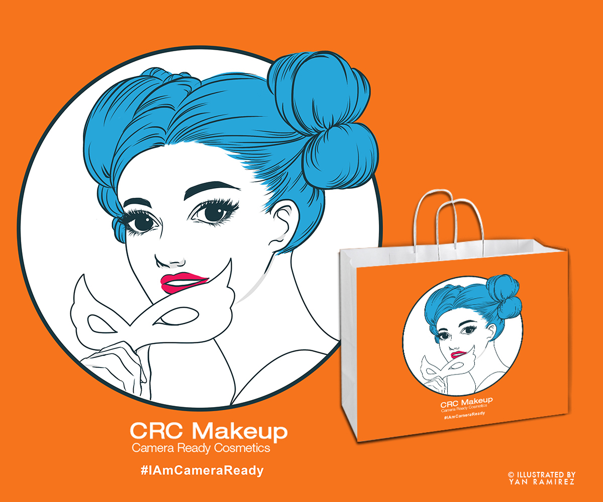 Illustration Design by yanramirez for Camera Ready Cosmetics | Design #5024196