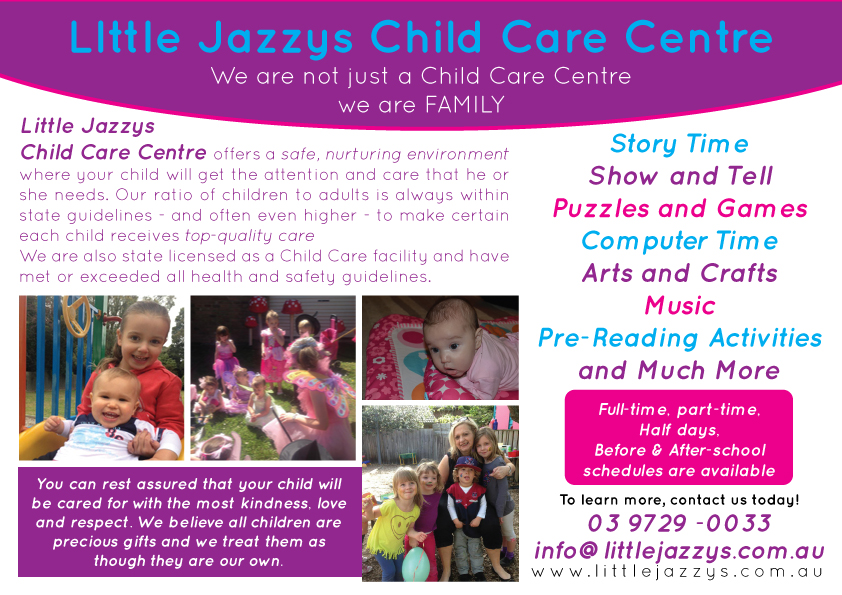 environment newspaper ad design for a company by ggv child care ads