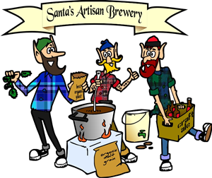 Christmas characters as hipsters | Photoshop-Design von ChrisMoon