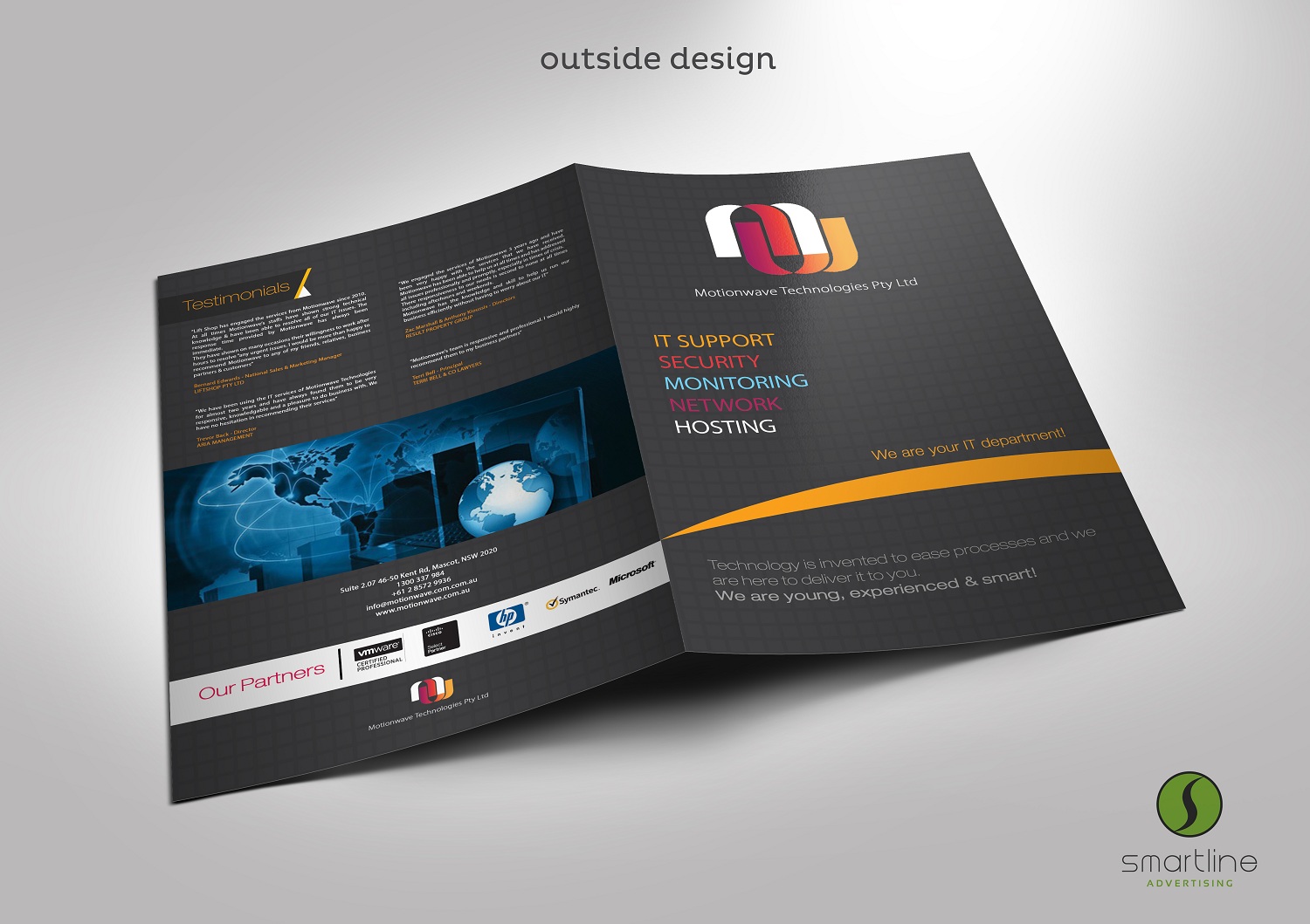 Design de Brochure par Smart Line Adv pour Motionwave Technologies Pty Ltd | Design #5021353