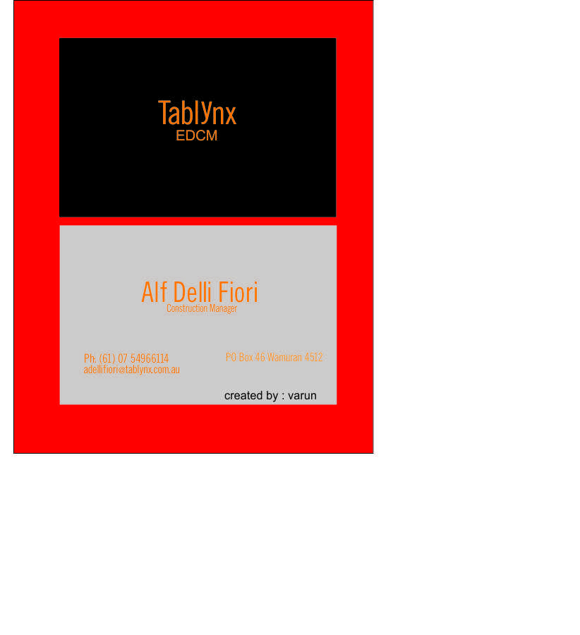 Business Card Design by k_varun6833 for Tablynx Pty Ltd | Design #5093255