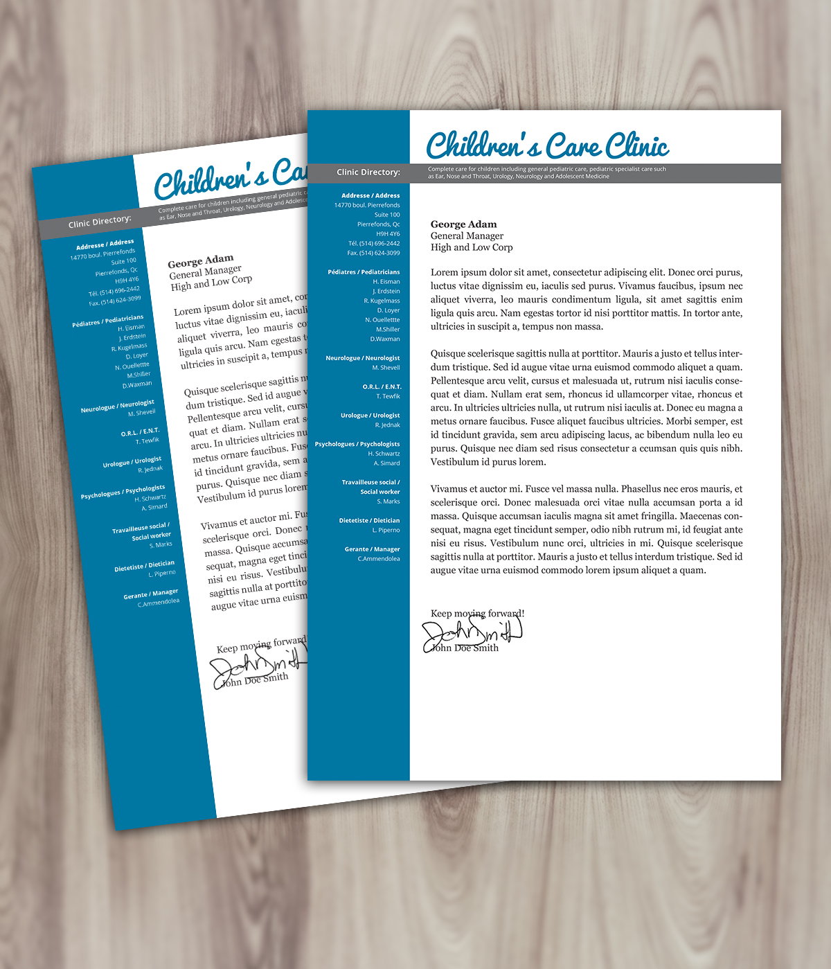 Letterhead Design by Nelsur for Children''s Care Clinic | Design #5014203