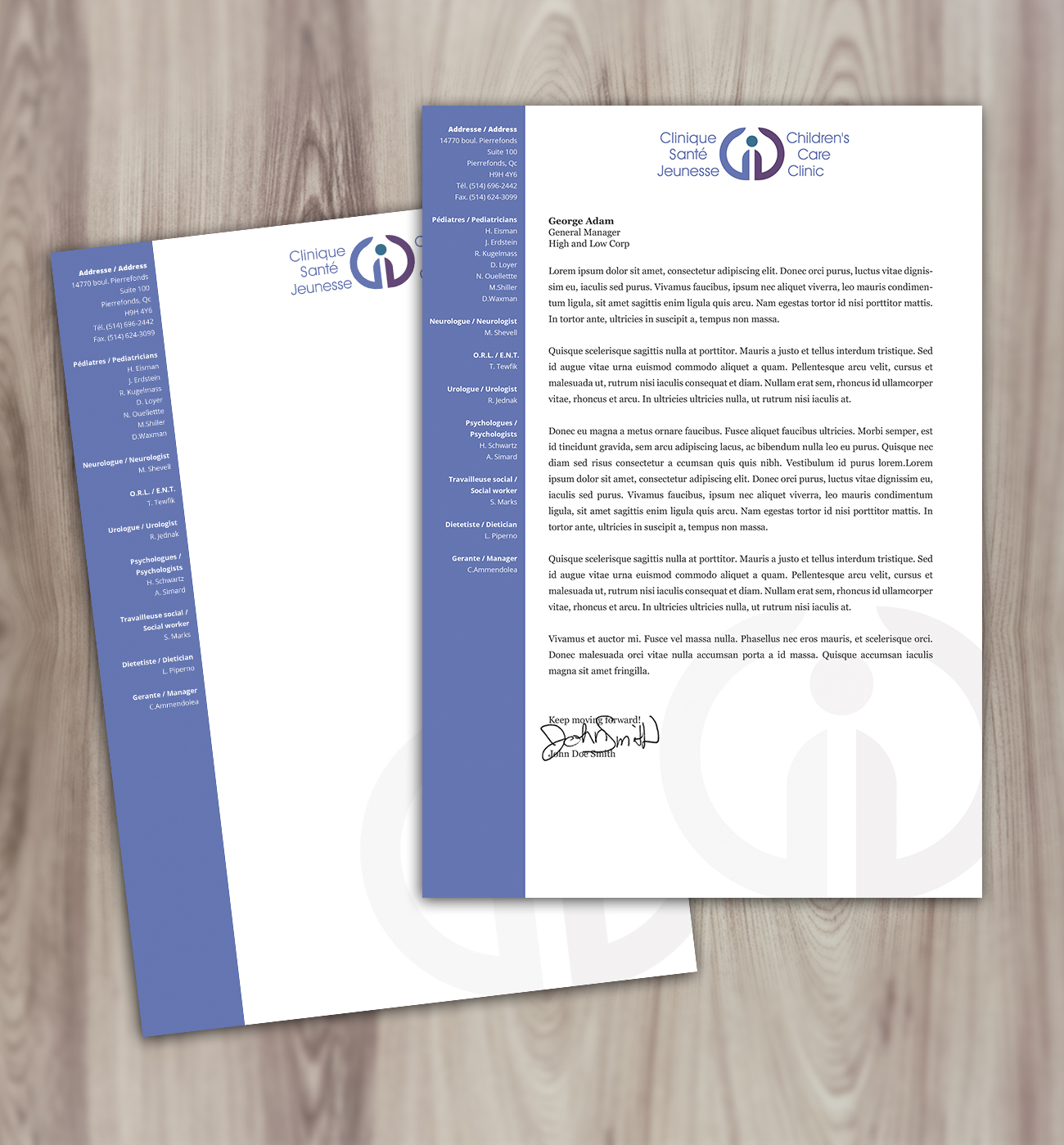 Letterhead Design by Nelsur for Children''s Care Clinic | Design #5024392