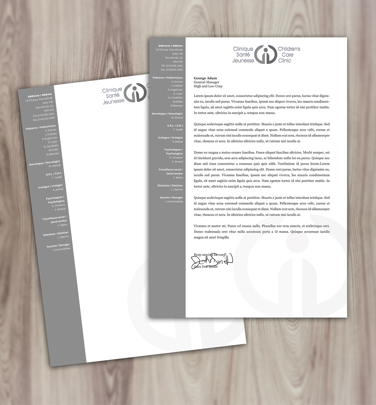 Letterhead Design by Nelsur for Children''s Care Clinic | Design #5024393