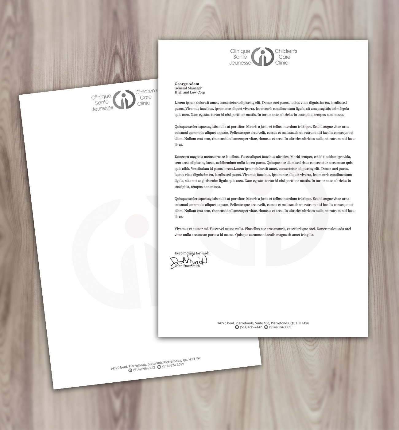 Letterhead Design by Nelsur for Children''s Care Clinic | Design #5024399