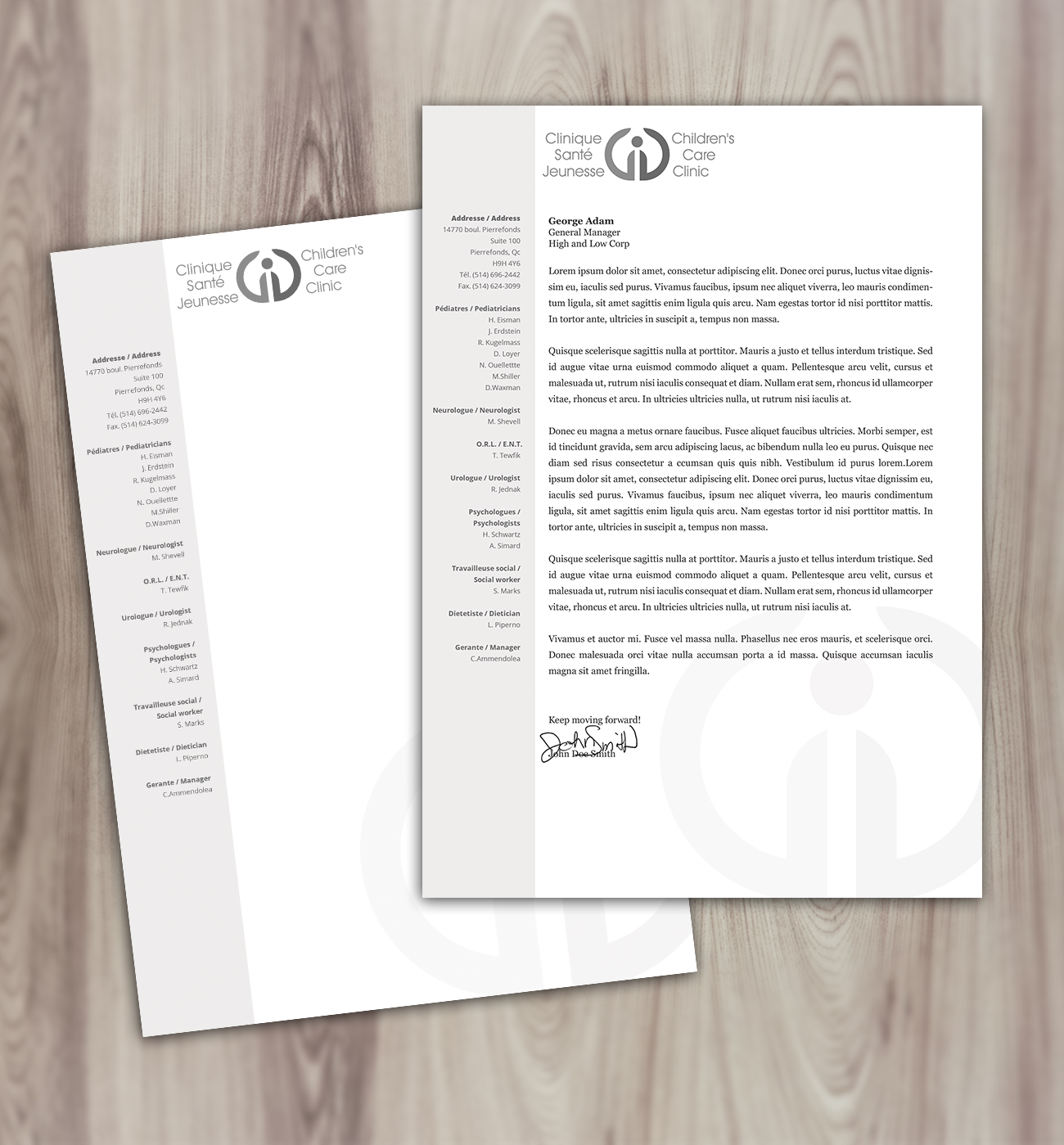 Letterhead Design by Nelsur for Children''s Care Clinic | Design #5024405