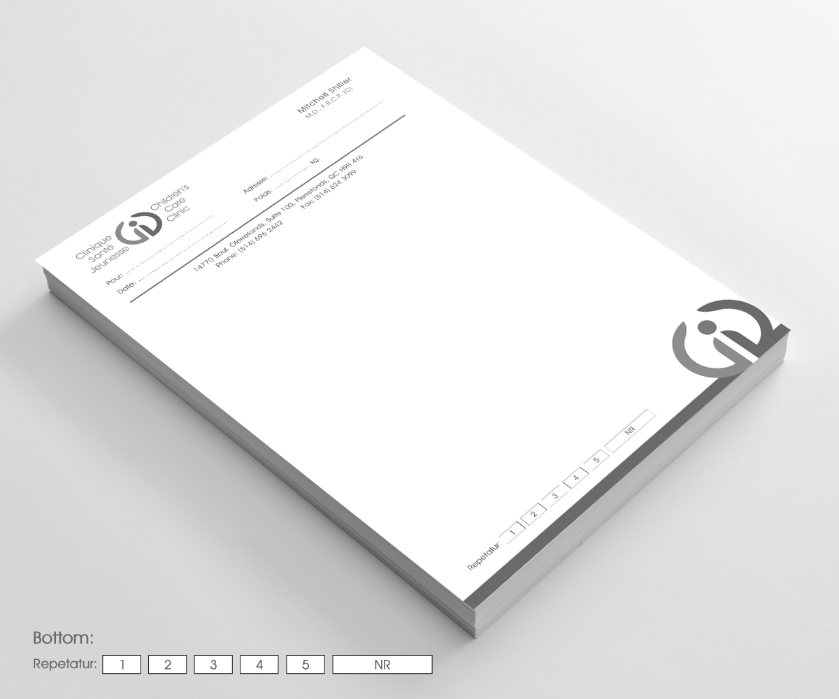 Briefkopf-Design von Sarah Haroon für Children''s Care Clinic | Design #5144968