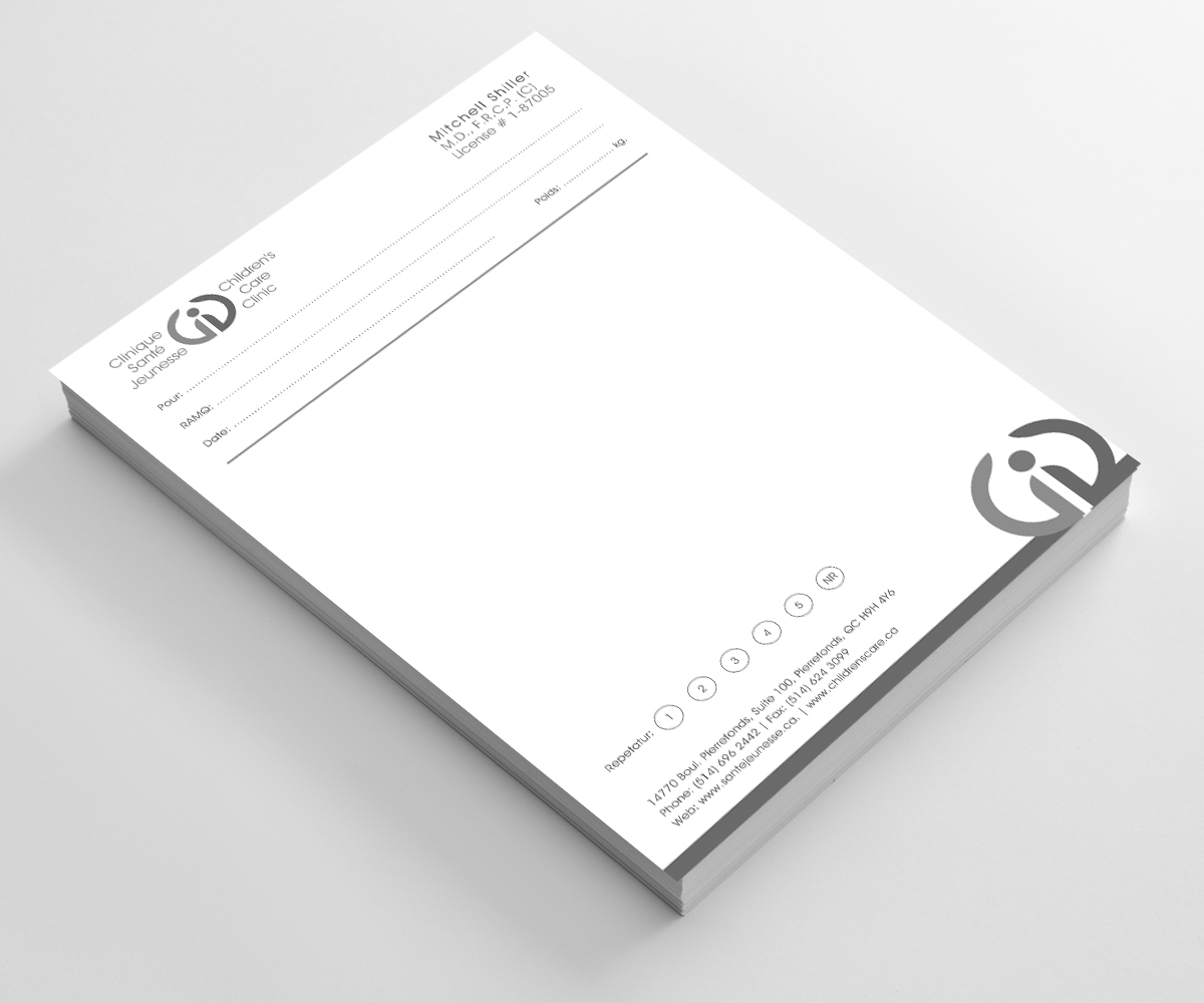 Briefkopf-Design von Sarah Haroon für Children''s Care Clinic | Design #5147563