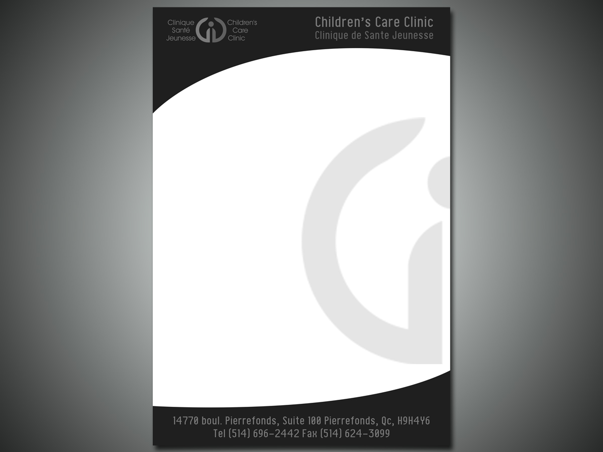 Diseño de Membrete por creativepriya para Children''s Care Clinic | Diseño #5070501