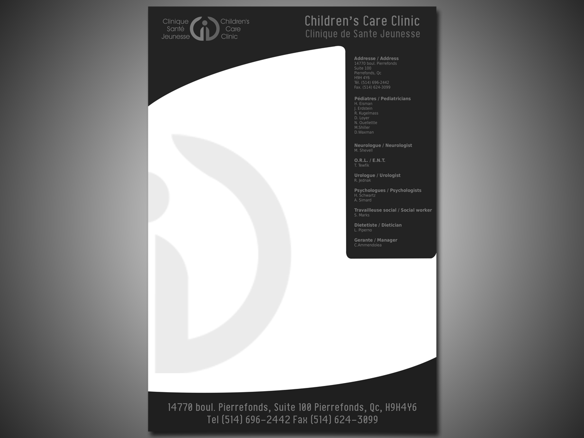 Letterhead Design by creativepriya for Children''s Care Clinic | Design #5070560