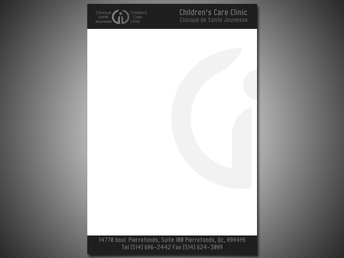 Letterhead Design by creativepriya for Children''s Care Clinic | Design #5070603