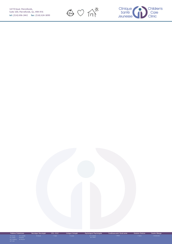 Letterhead Design by Parul for Children''s Care Clinic | Design #5057362