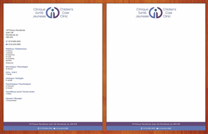 Diseño de Membrete por Sbss para Children''s Care Clinic | Diseño: #5018369