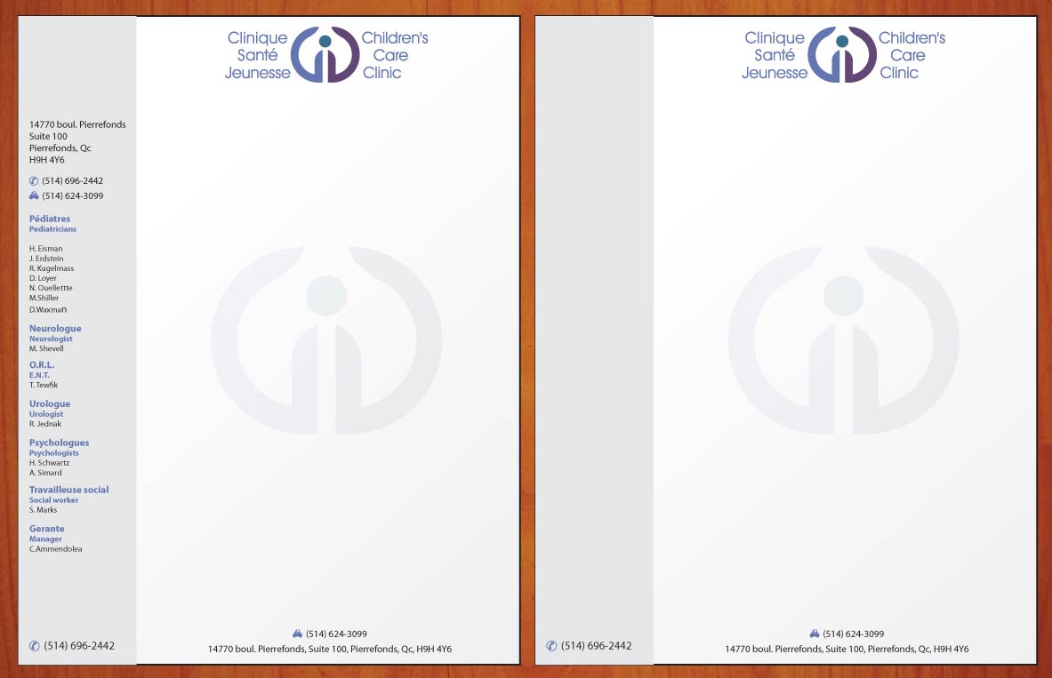 Letterhead Design by Sbss for Children''s Care Clinic | Design #5018371