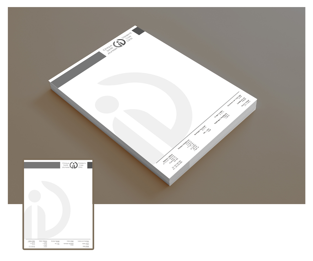 Diseño de Membrete por 4AD para Children''s Care Clinic | Diseño #5025999