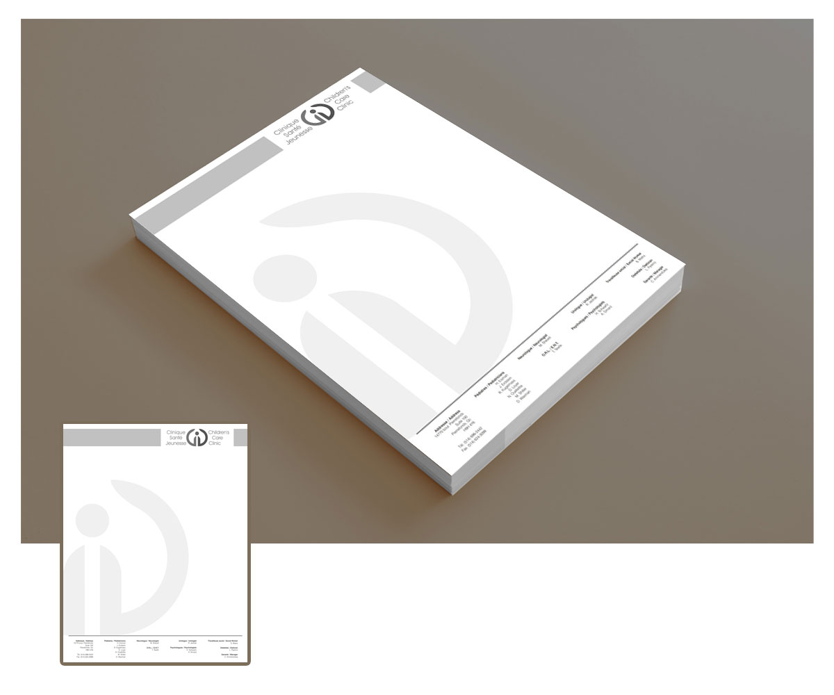 Diseño de Membrete por 4AD para Children''s Care Clinic | Diseño #5109280