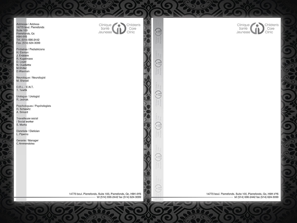 Letterhead Design by SL ART for Children''s Care Clinic | Design #5064297
