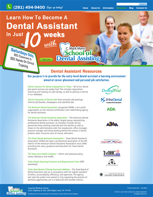 Wordpress Design by Memorylane for Mann Dental Care, P.A. | Design: #5047811