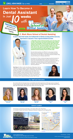 Wordpress Design by Memorylane for Mann Dental Care, P.A. | Design: #5047822