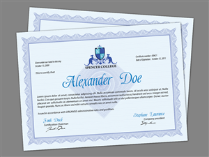 printable graduation certificate | Diseño de Papelería por Viktorijan