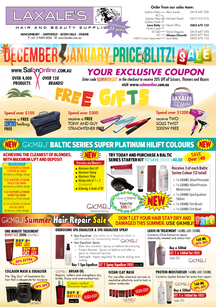 Broschüren-Design von UrbainFX für Laxales Hair and Beauty Supplies | Design #5028346