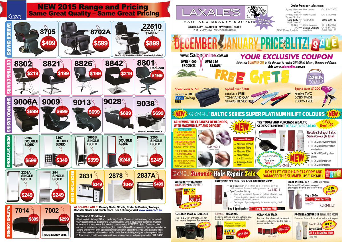 Brochure Design by UrbainFX for Laxales Hair and Beauty Supplies | Design #5032528