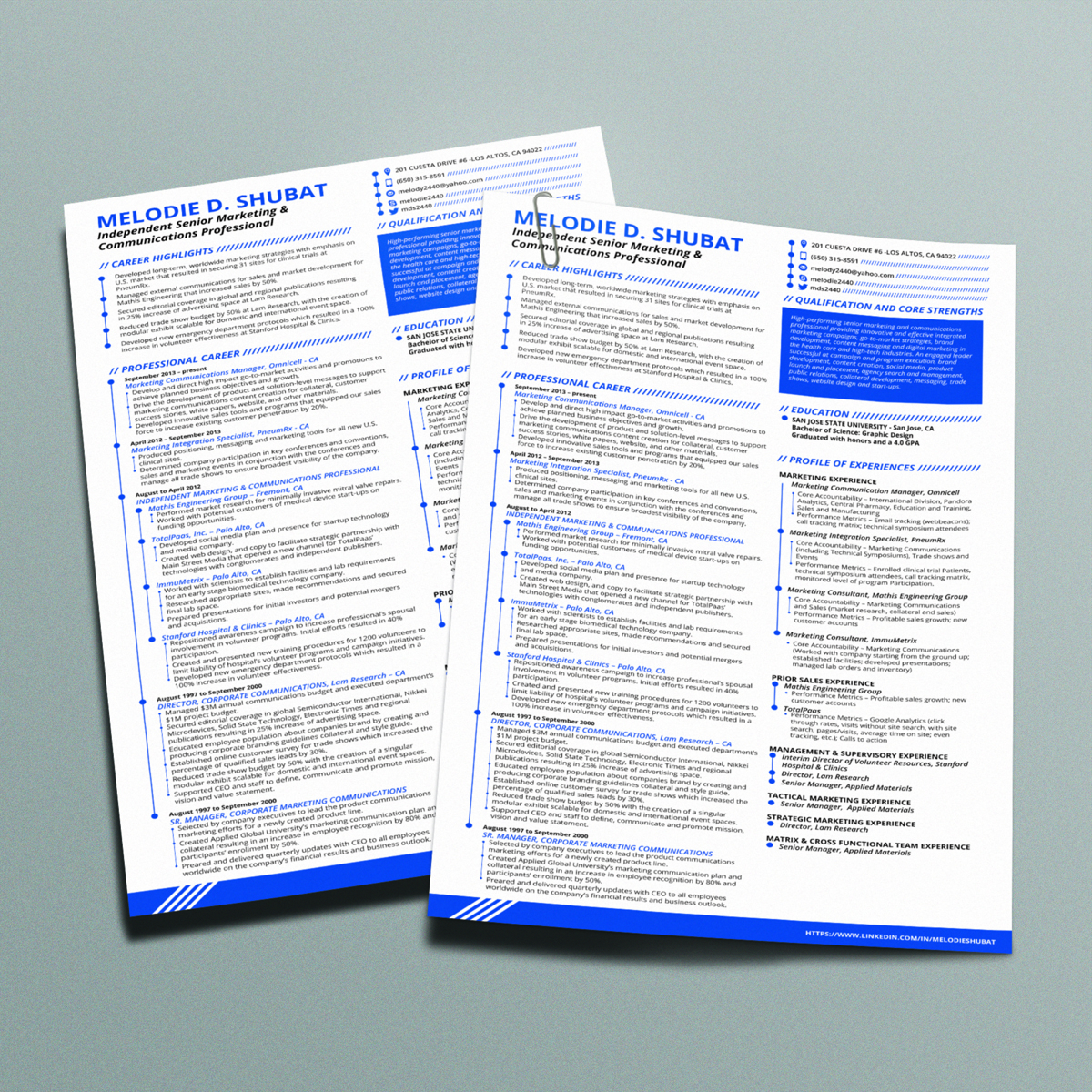 Resume Design by maylo for this project | Design #5070986