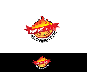 Logo Design by joliau for Fire and Slice Pizzeria | Design: #5023286