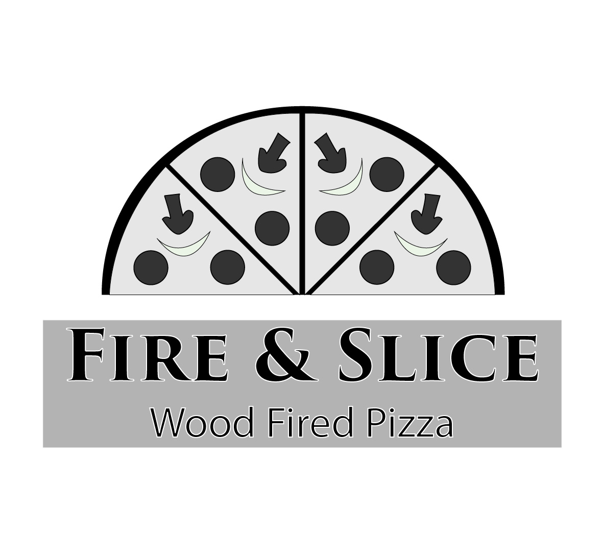 Logo Design by monica.freire for Fire and Slice Pizzeria | Design #5039865