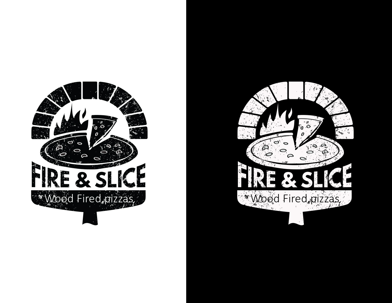 Logo-Design von WanWan für Fire and Slice Pizzeria | Design #5032161