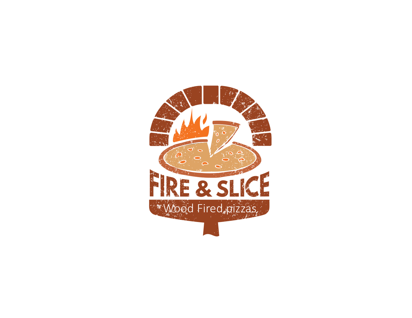 Logo-Design von WanWan für Fire and Slice Pizzeria | Design #5034175