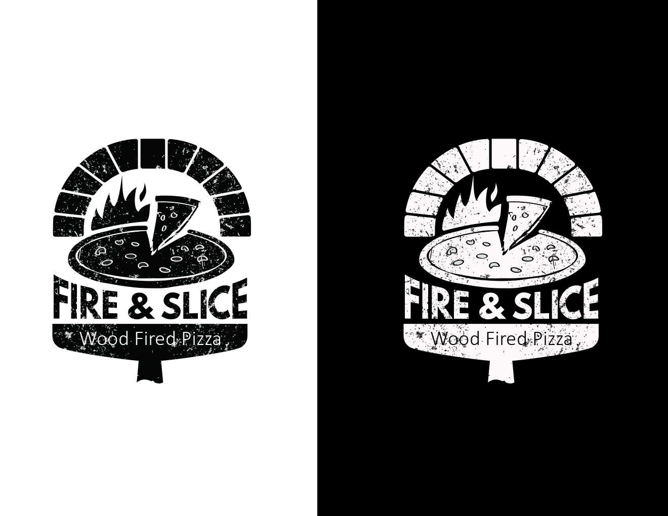 Logo-Design von WanWan für Fire and Slice Pizzeria | Design #5062524