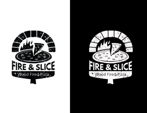 Logo Design by WanWan for Fire and Slice Pizzeria | Design: #5062524