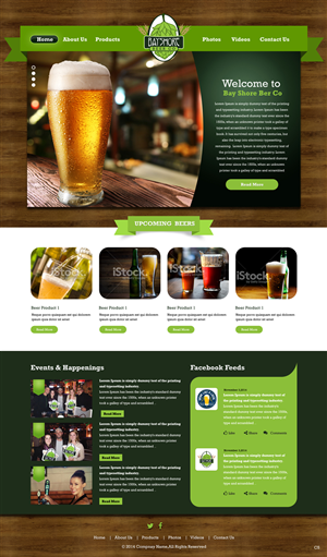 Web Design par pb pour Bayshore Beer Company | Design : #5032814