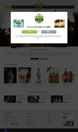 Web Design par pb pour Bayshore Beer Company | Design : #5032816