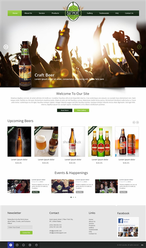 Web Design par pb pour Bayshore Beer Company | Design : #5032817