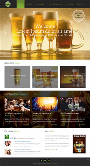 Web Design par pb pour Bayshore Beer Company | Design : #5032818